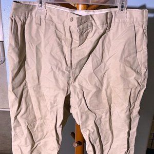 ARAMARK BEIGE TAN TROUSERS PANTS 36X30